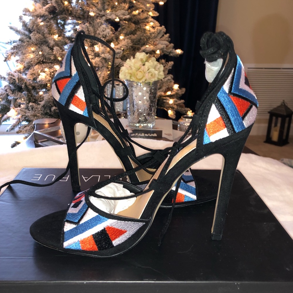 Peep Toe Strappy Heels by Isabella Rue